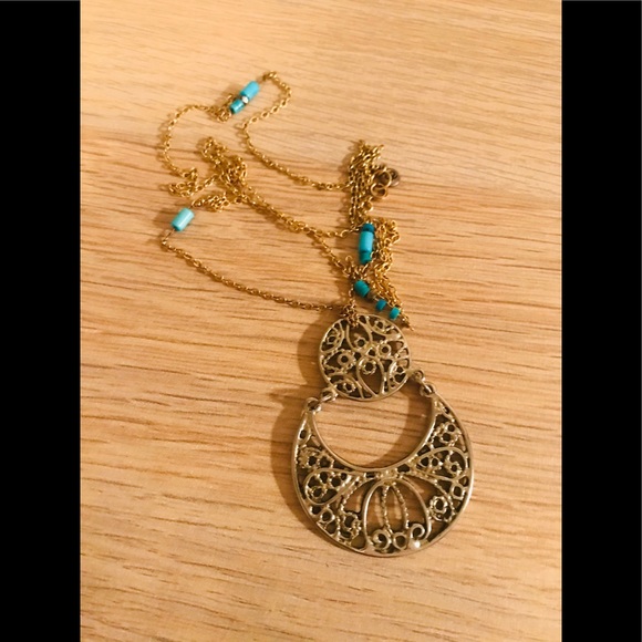 Thin long American Eagle necklace and pendent - Picture 4 of 8